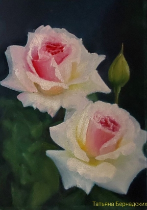 Рисунки учеников с курса Розы маслом